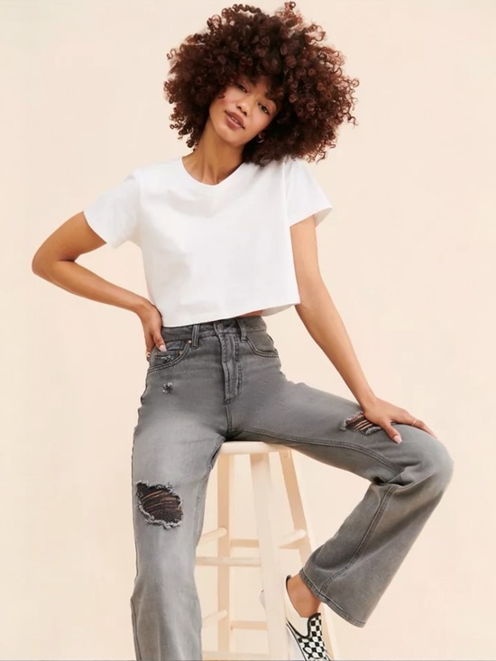 AFRM Denim - AFRM • Oden Jean in Shadow Grey Wash